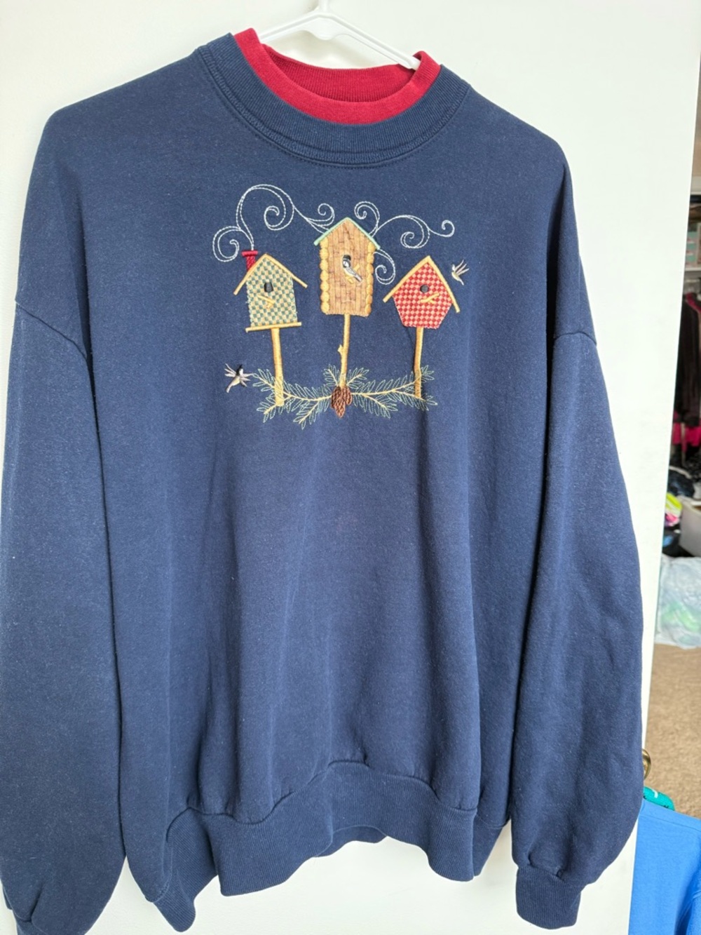 Top Stitch by Morning Sun Crewneck Birdhouses Sweater